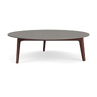 Contemporary coffee table H 45�ceramicaluminum baseround