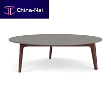 Contemporary coffee table H 45�ceramicaluminum baseround