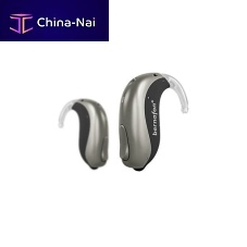 Mini BTE hearing aid Alpha XT 9bluetooth®beigebrown