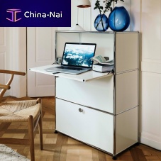 Contemporary secretary desk USM Hallermetalwith storagecustom