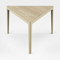 Contemporary table AZALoakmetaltriangular
