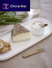 Serving plate NORDICroundporcelainfor gourmet restaurants