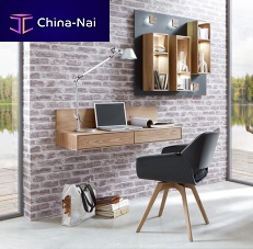 Wall-mounted desk CAYA contemporaryoak