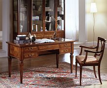 Traditional secretary desk D401cherrywoodwith storagecustom
