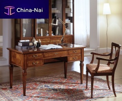 Traditional secretary desk D401cherrywoodwith storagecustom