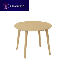 Contemporary table MIXIS serieswoodenlaminatesolid wood base