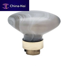 Brass furniture handle OLIVEnickelchromepalisander