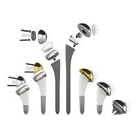 Modular shoulder prosthesis revisioncemented or non-cemented