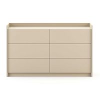 High chest of drawers Chloecontemporarywood veneerrectangular