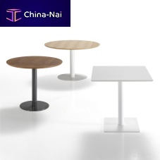 Contemporary table KISSwoodenstainless steel baserectangular