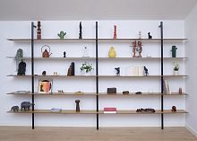 Wall-mounted bookcase Qubeccontemporaryoakcarbon