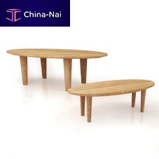 Contemporary table DMF/001 - DMF/002solid woodoval