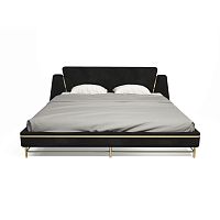 Double bed Cypruscontemporaryupholsteredwith headboard