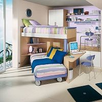 Loft bed LOFTsinglecontemporarychild's unisex