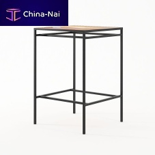 Contemporary high bar table PK11solid woodironmetal base