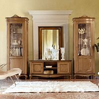 Classic display case TAORMINA glasslacquered wood