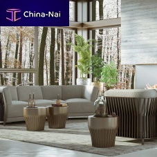 Contemporary side table BUCI solid woodroundhome