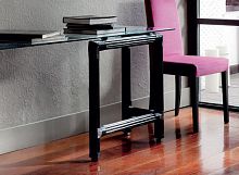 Contemporary sideboard table GALASSIAglassrattanrectangular