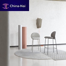 Contemporary bar chair OLAindoorfabricpainted metal base