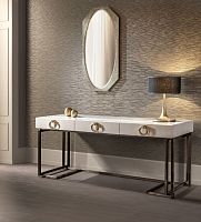 Contemporary sideboard table VOYAGEwoodenmetalrectangular