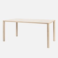 Contemporary dining table LOGwood veneernatural oakrectangular