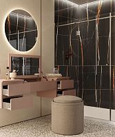 Contemporary dressing table COIFFEUSE MAKE UP VANITY wall-mounted1-seat