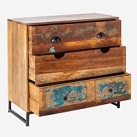 Contemporary chest of drawers WOODLANDwooden3-drawer