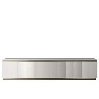 Contemporary TV cabinet MERCURYwith storagewoodengray