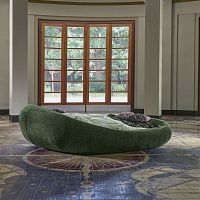 Double bed PEBBLEoriginal designupholsteredfabric