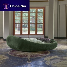 Double bed PEBBLEoriginal designupholsteredfabric
