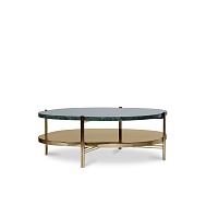 Modern table CRAIG CENTER TABLEmarblepolished brass baseoval