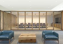 Folding partition NW 545sliding and stackingwoodenglass