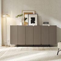 Contemporary sideboard Tuliplacquered MDFmelaminewith swing doors
