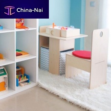 Contemporary desk EVOLUTIONARYplywoodbeechpanel end