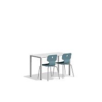 Minimalist design table FILOmelaminemetal baserectangular