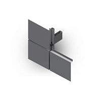 Cassette cladding OMEGAmetalverticaltextured