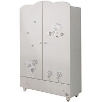 Contemporary wardrobe SERENATAwoodenwith swing doorschild's