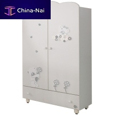 Contemporary wardrobe SERENATAwoodenwith swing doorschild's