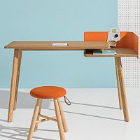 Free-standing desk CUT contemporaryoakstraight