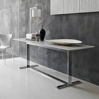 Contemporary sideboard table Eileenwood veneerMDFmarble