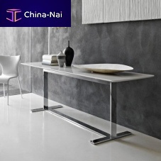 Contemporary sideboard table Eileenwood veneerMDFmarble