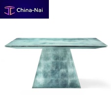 Contemporary table HALLEY - QglassmarbleCorian®