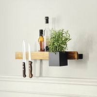 Wall-mounted shelf FLEXcontemporaryoaksteel