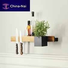 Wall-mounted shelf FLEXcontemporaryoaksteel