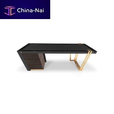 Free-standing desk APOTHEOSIS DESKcontemporarywoodenbrass