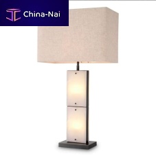 Table lamp ORTIZbronzealabastercontemporary