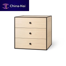 Contemporary chest of drawers FRAMEoakashMDF
