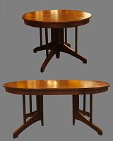 Traditional table FTA HP DINX teakroundextending