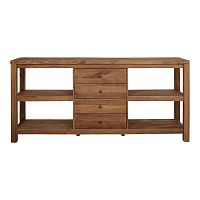 Contemporary sideboard BERLIOTsolid woodpinewith shelf