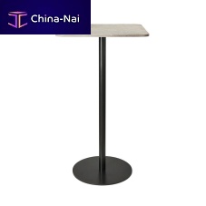 Contemporary high bar table 1199 Series woodenrecycled plasticmetal base